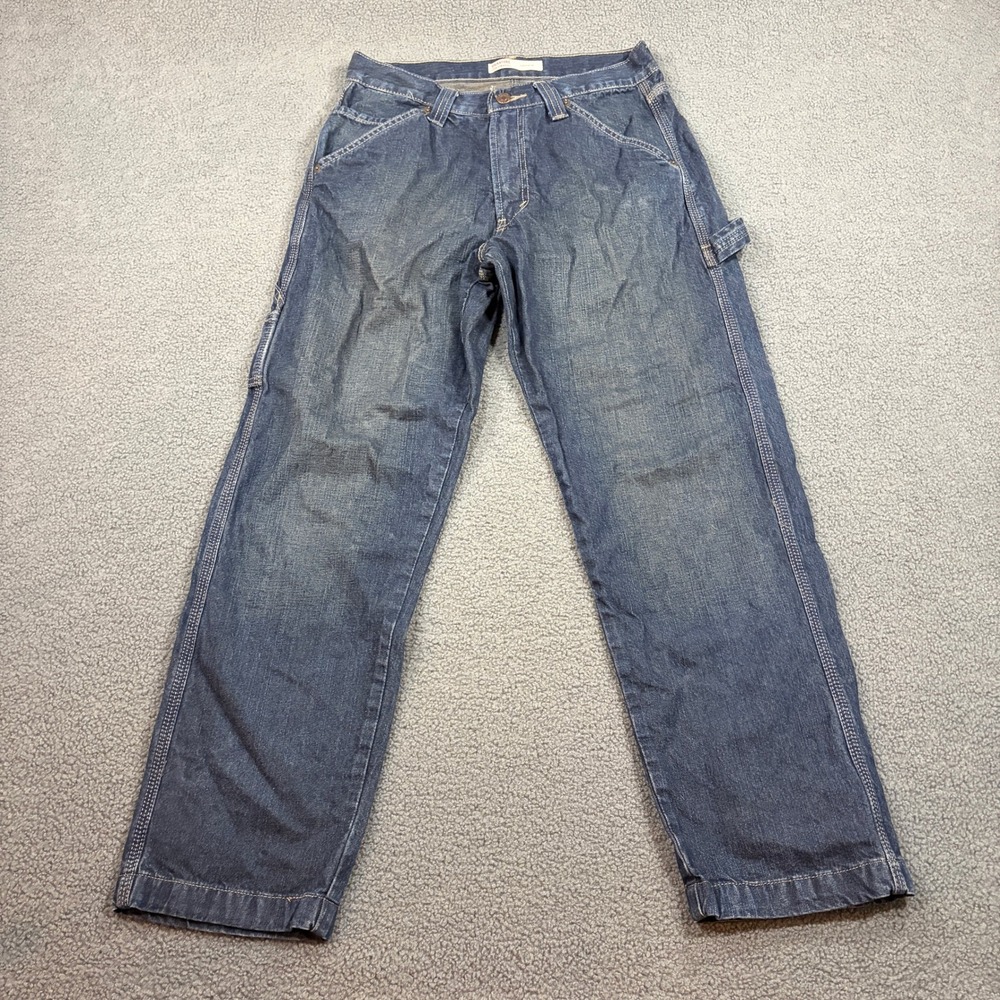 Signature by Levi Strauss Mens 30x30 Blue Carpenter Jeans Workwear 91600-0091